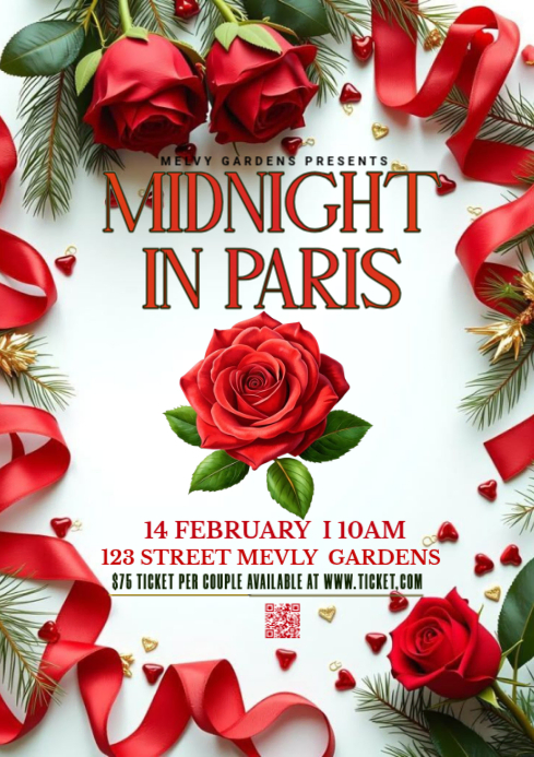 Copy of White Valentine's Day Event A4 | PosterMyWall