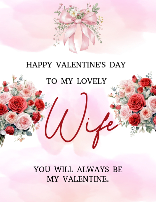 Plantilla de White Valentine's Day greetings Flyer | PosterMyWall