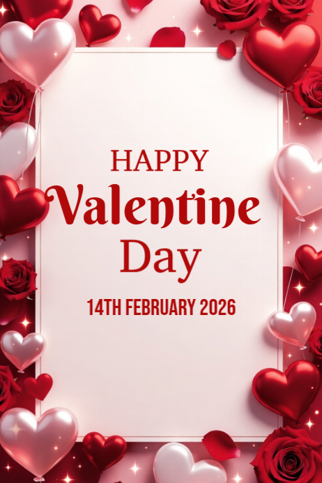 Plantilla de White Valentine's Day Poster | PosterMyWall