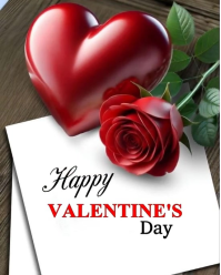 White Vals Day Instagram Portrait Video template