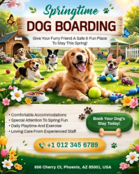 Bianco Dog Boarding Services Instagram Portrait Template