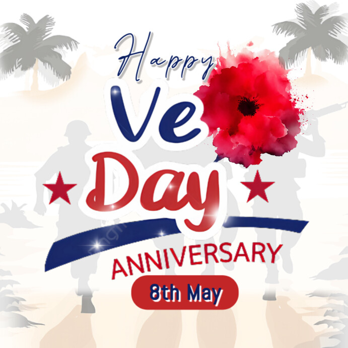 White Victory Day Instagram Post template
