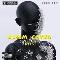 White Vintage Album Cover Album Cover Capa de álbum template