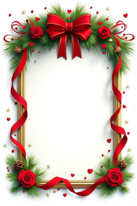 White Christmas Frame Posters Template | PosterMyWall