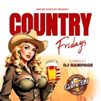 White Vintage Country  Instagram Post template