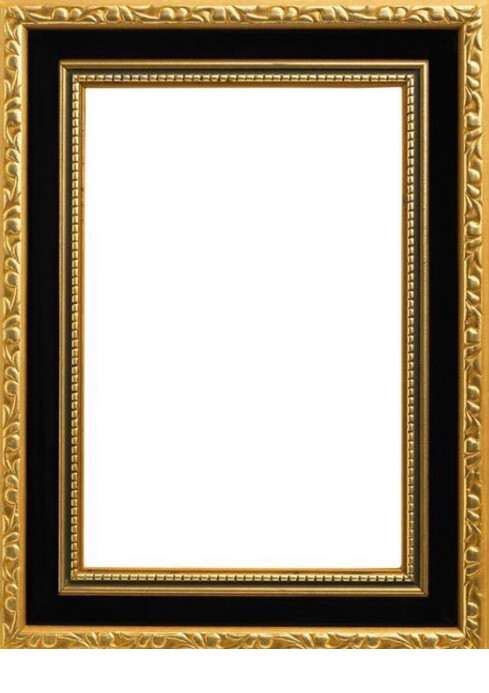 White Vintage Frame  A4 template