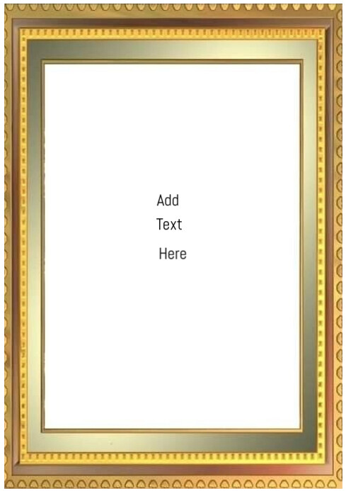 White Vintage Frame Design Background  A4 template