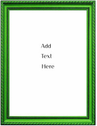 White Vintage Green Frame Flyer (us Letter) template