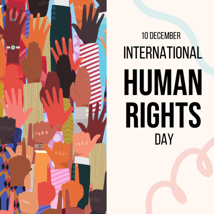 White Vintage Human Rights Day Celebration Instagram Post Template ...