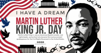 White Vintage Mlk Day Facebook Shared Image template