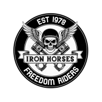 White Vintage Motorcycle Club Logo Logo โลโก้ template