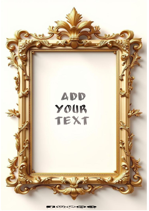 White Ornate Frame Design A4 Template | PosterMyWall