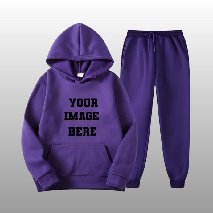 White Vintage Purple Hoodie  Instagram Post Iphosti le-Instagram template