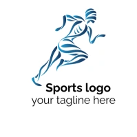 White Vintage Sports Logo Logo template