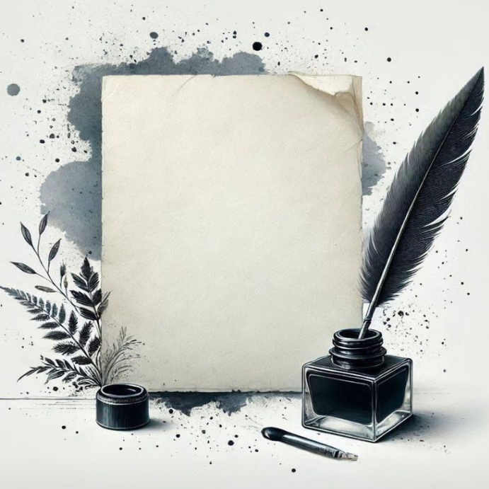Copy of White Vintage Vintage Ink & Quill Frame Instagram Post ...