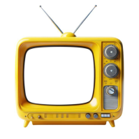 Blanc Vintage Television Pos Instagram Template