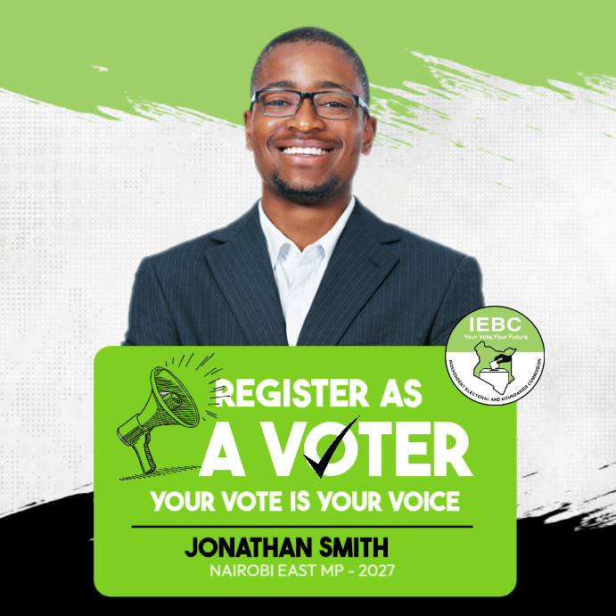 White Voter Registration Campaign Instagram Post Template | PosterMyWall