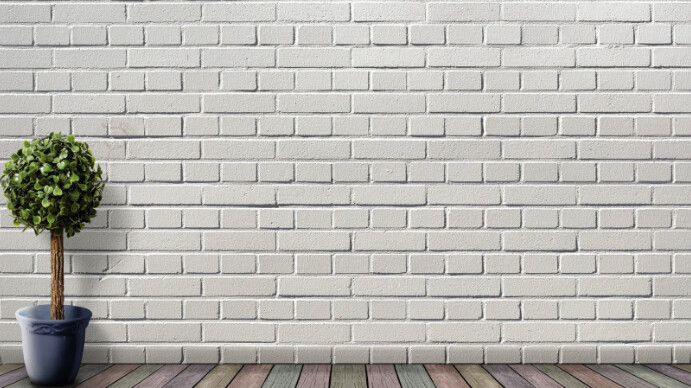 White wall no text zoom background Prezentacja (16:9) template