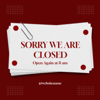 we are closed Template | PosterMyWall
