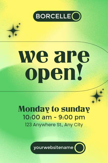 Copy of White We Are Open Poster | PosterMyWall