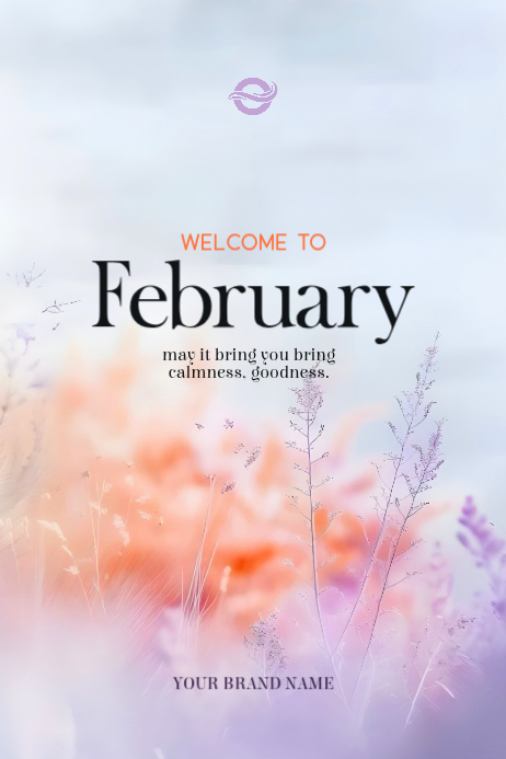 White Welcome February Posters Template | PosterMyWall