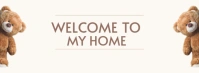 White  Welcome To My Home Facebook Cover Photo template
