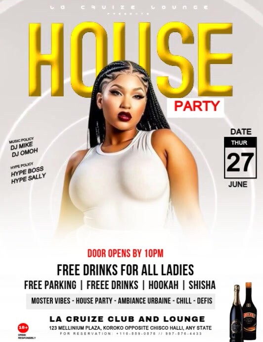 White White Party  Flyer (us Letter) template
