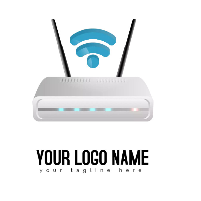 White wifi router Template | PosterMyWall