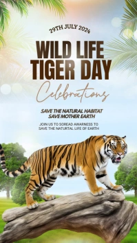 White Wildlife  Instagram Story template