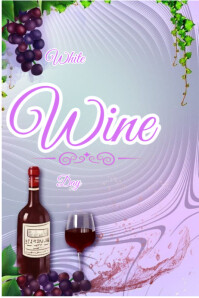 White wine day Banner 4' × 6' template