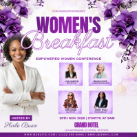 White Women's Breakfast Instagram Post template