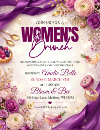 White Women's Brunch Flyer Iflaya (Incwadi ye-US) template