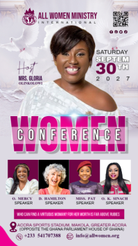 白色 Women's Conference Instagram Story Template