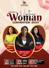 White Women's Convention A6 template