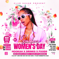 White Women's Day Event Instagram Post Video template