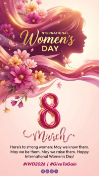 White Women's Day Instagram Story Instagram-Story template