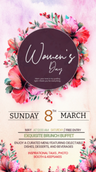 White Women's Day Instagram Story template