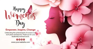 White Women's Empowerment Facebook Shared Image Video template