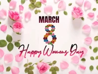 White Womens Day , Happy Womens Day Yard Sign template