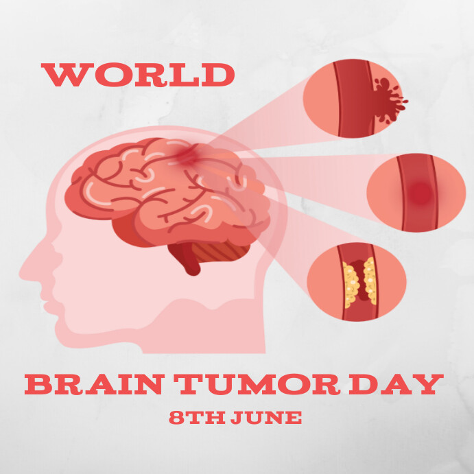 White  World Brain Tumor Day Template  Instag Instagram Post