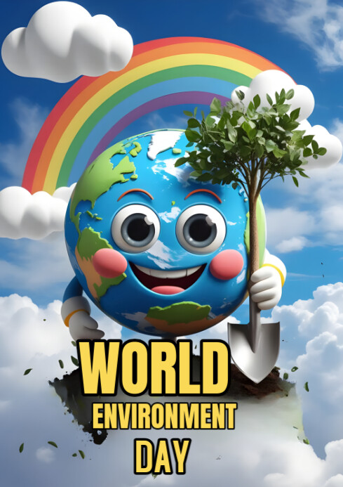 White World Environment Day  A4 template