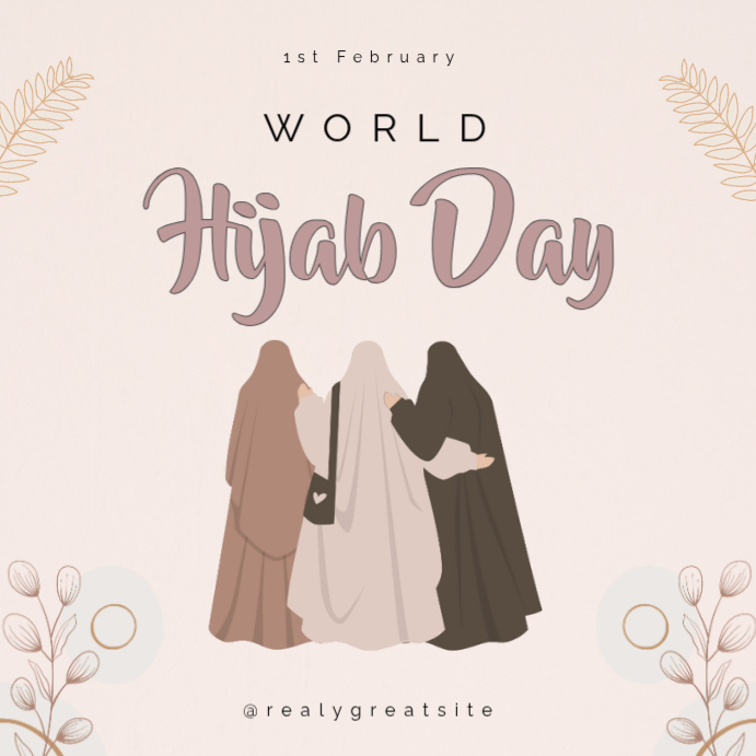 Copy of White World Hijab Day Instagram Post | PosterMyWall