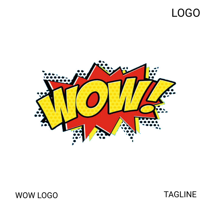 White  Wow  Logo template