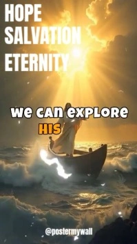 Who Is Jesus Christ? Discover the Foundation of Hope Pantalla Digital (9:16) template