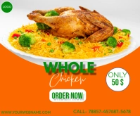Whole Chicken Flyer Template Medium Rectangle