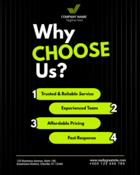 Black Business Services Promotion Instagram Portrait Template