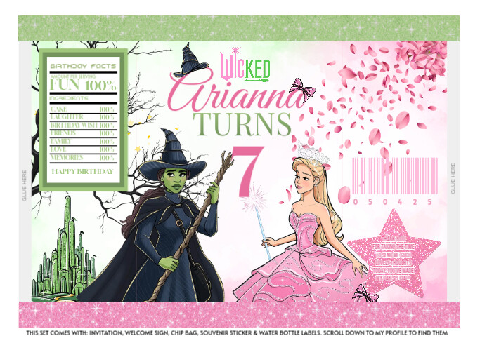 Wicked A4 template