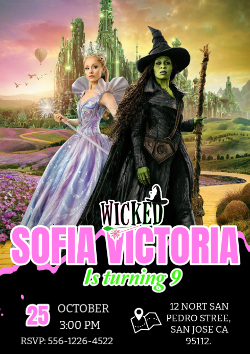 Downloadable Wicked Invitations wicked invitation Template | PosterMyWall