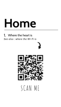 wifi access with qr code template design