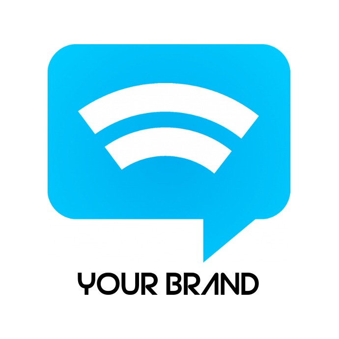 WIFI CHAT LOGO โลโก้ template